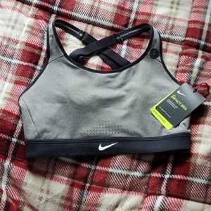 Grey Nike Impact Sports Bra